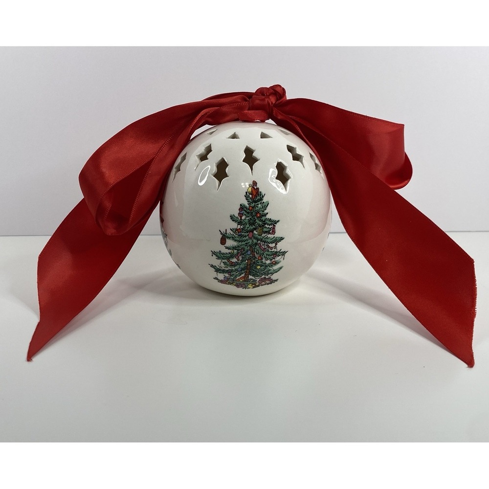 Spode England Christmas Tree Pomander Potpourri Ball Ornament Winter
